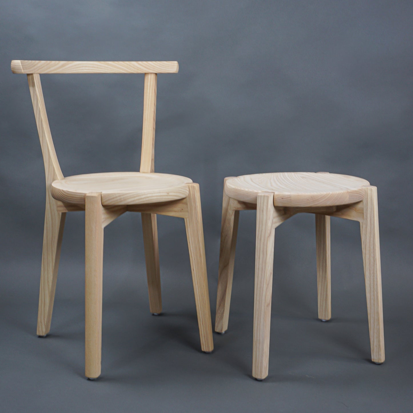 Éabha Stool - Ash Hardwood